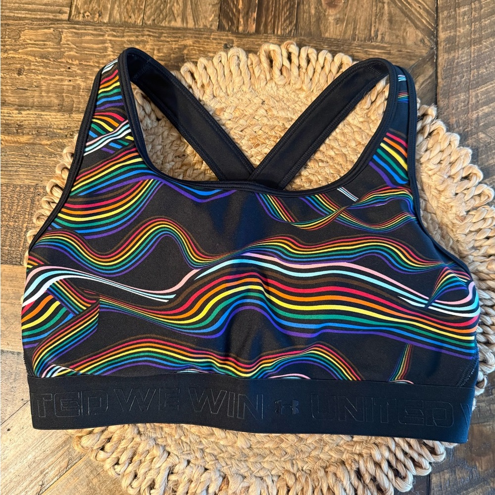 Under Armour Black Multicolor Sports Bra